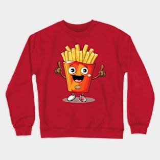 kawaii french fries T-Shirt cute ,potato Crewneck Sweatshirt